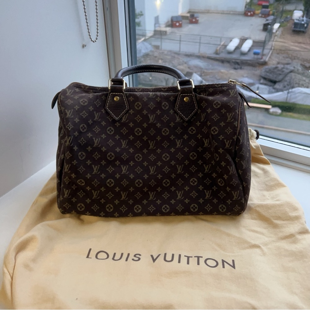 Authentic Louis Vuitton Monogram Speedy Denim Pattern Bag